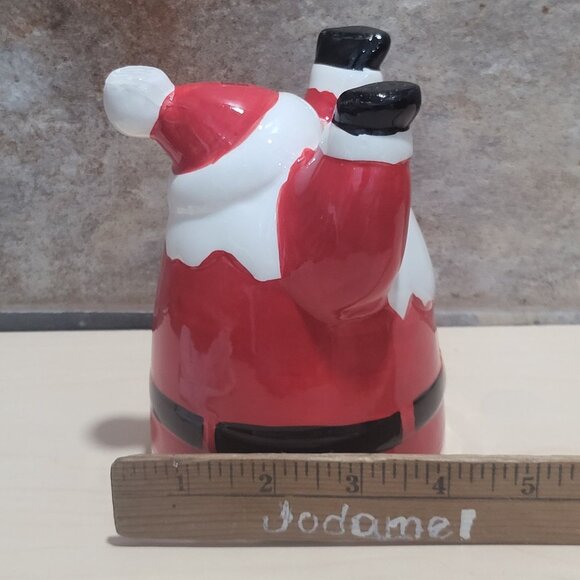 Tii Collections Upside Down Santa Claus Ceramic Mug Hand Stand Christmas Coffee - Picture 9 of 16